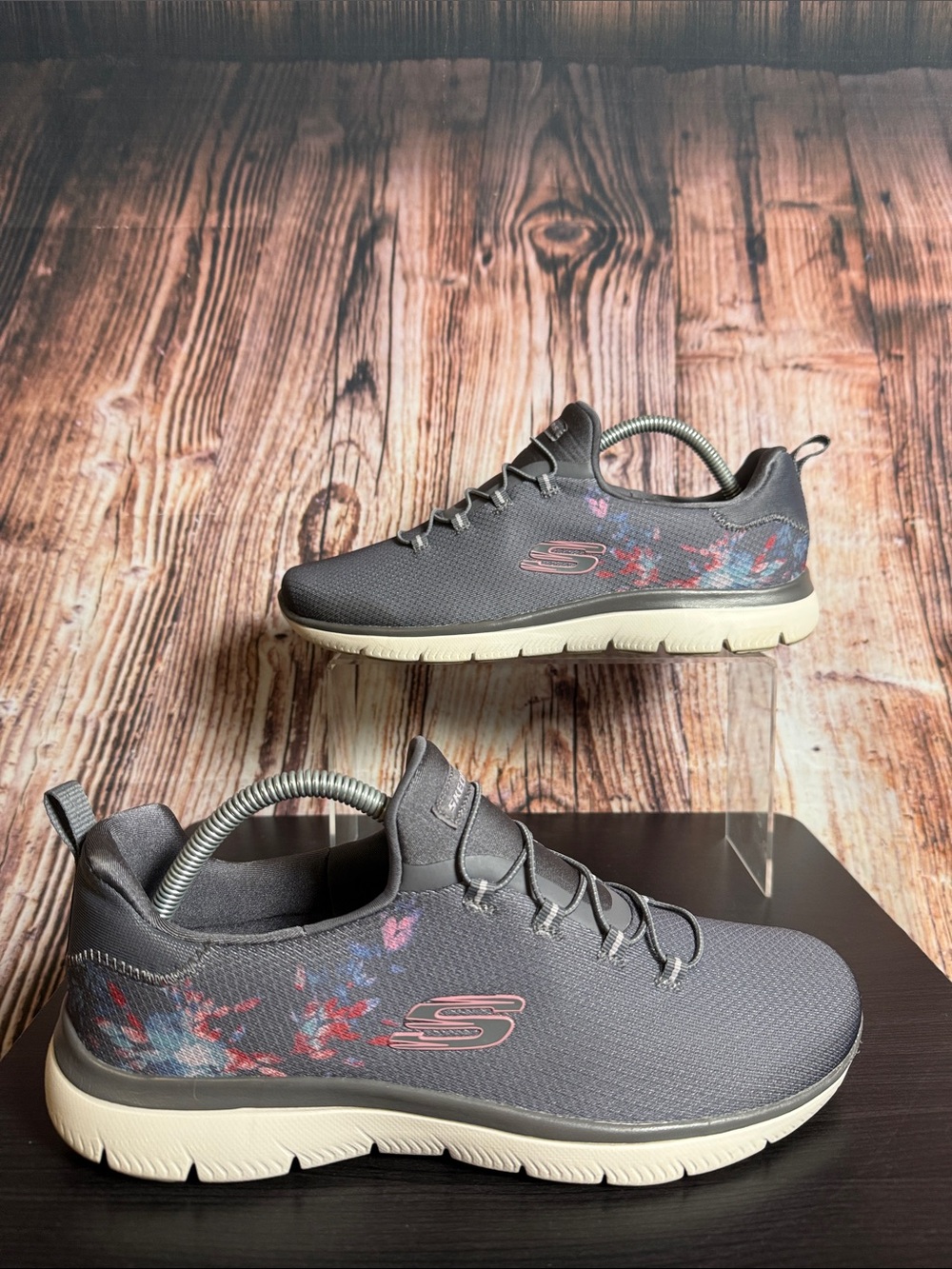 Skechers Summits Floral Sneakers Womens Sz 10